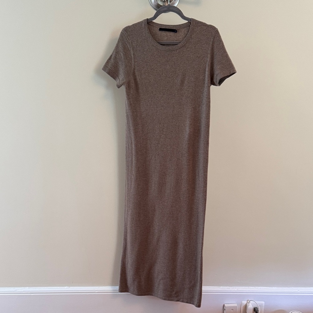 Jenni Kayne Taupe Midi Sweater Dress, S